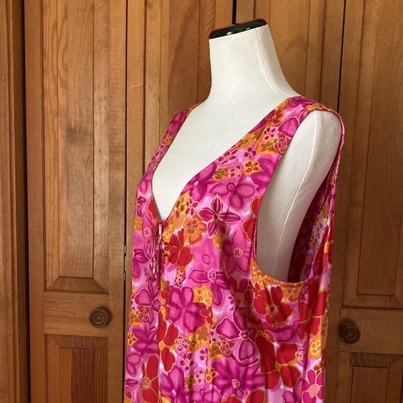 Expressions Bright Floral Sleeveless Dress, Size 22W - Picture 5 of 11